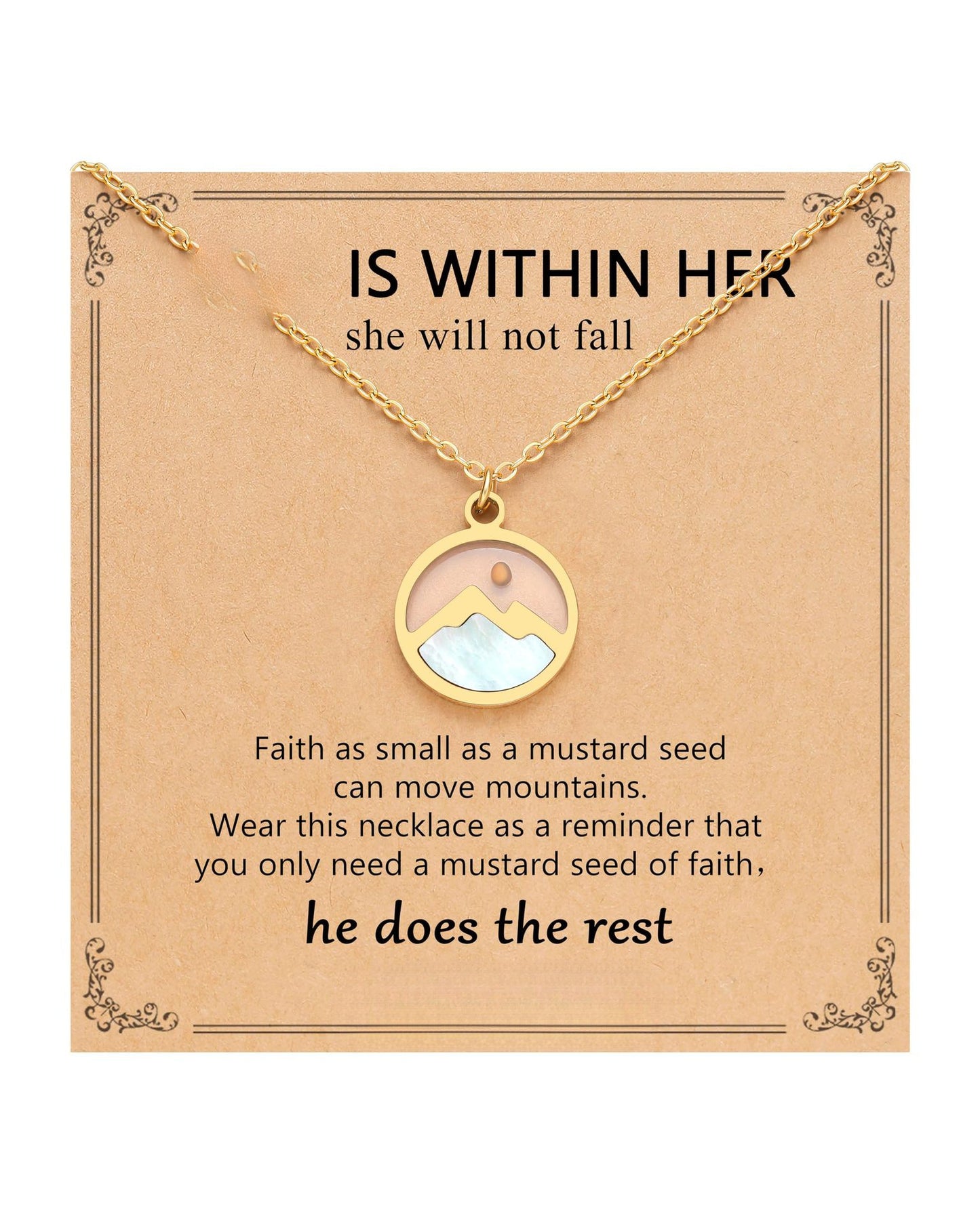 Fashion Cabbage Seed Oval Stainless Steel Necklaces