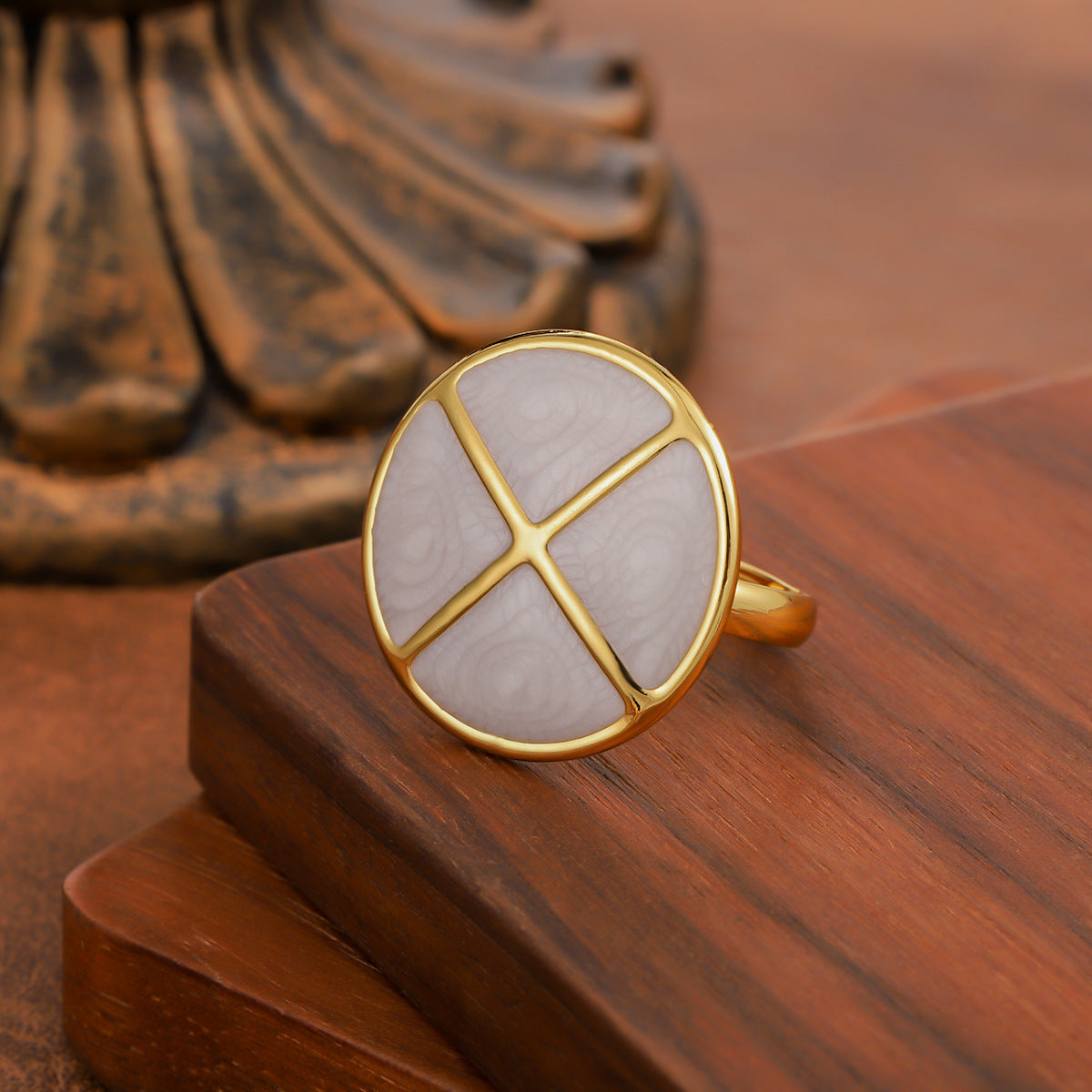 Stainless Steel Enamel Drop Oil Elegant High Sense Design Rings