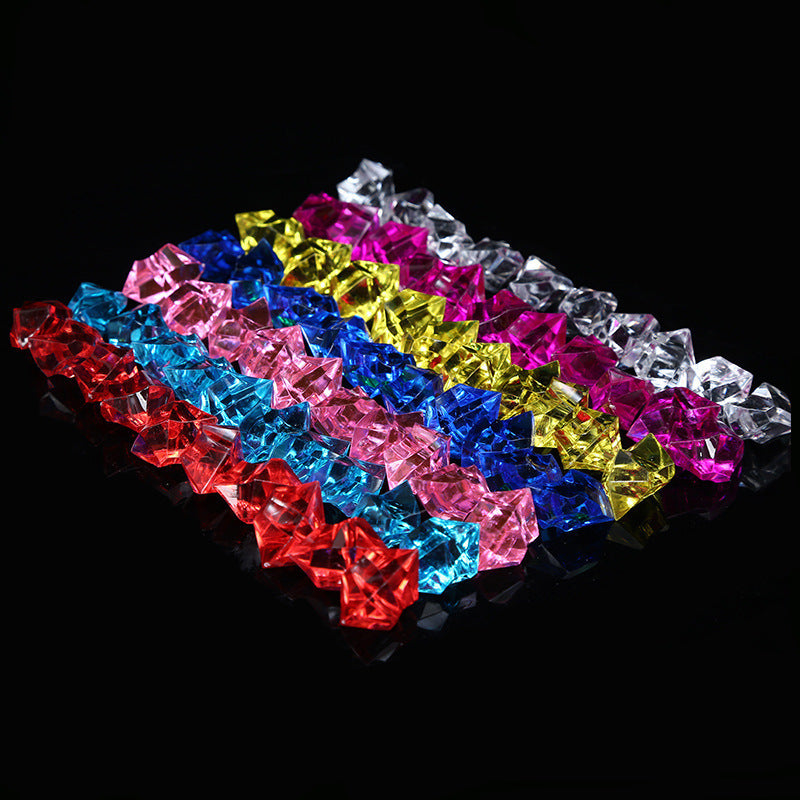 Toy Colorful Plastic Luminous Ice Cube Jewelry Accessories