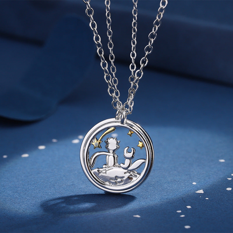 Fox Couple Pair Of Girlfriends Clavicle Chain Commemorative Valentine's Necklace