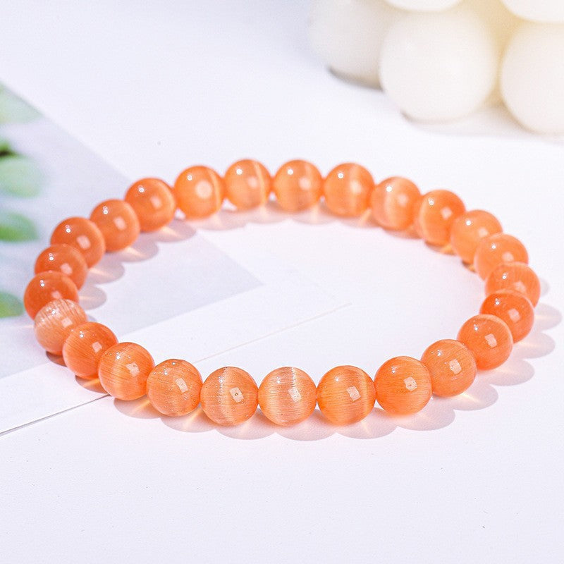 Sea Blue Opal Crystal High Goods Hand High-grade White Bracelet