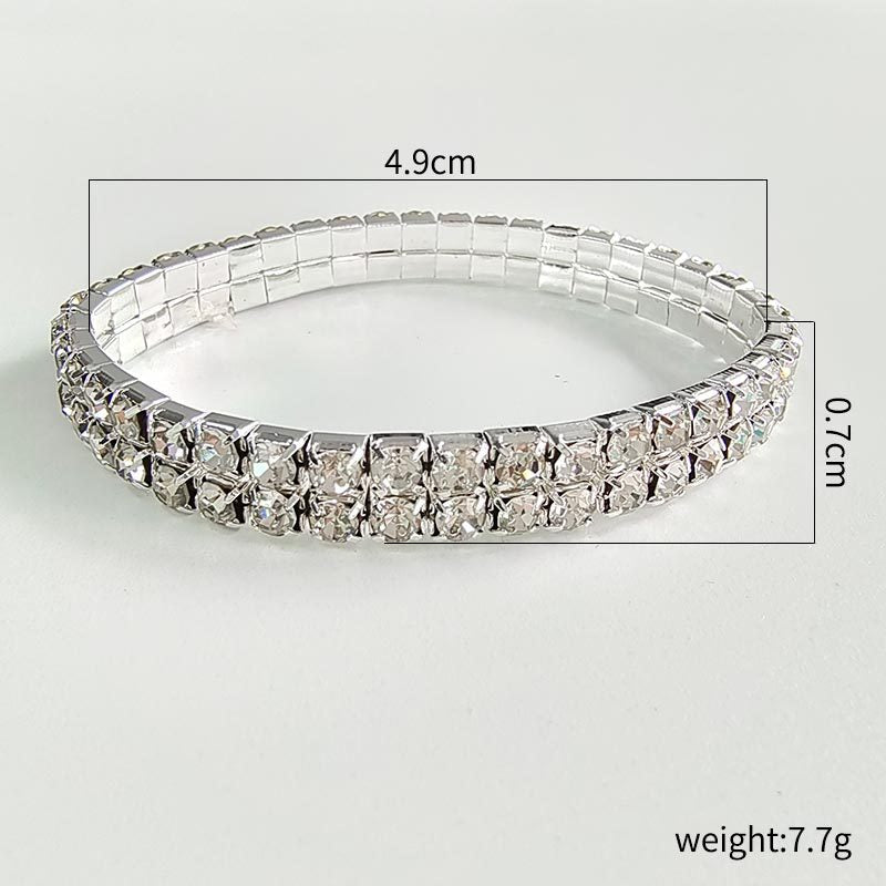 Simple Style Row Female Gang Drill Bracelets