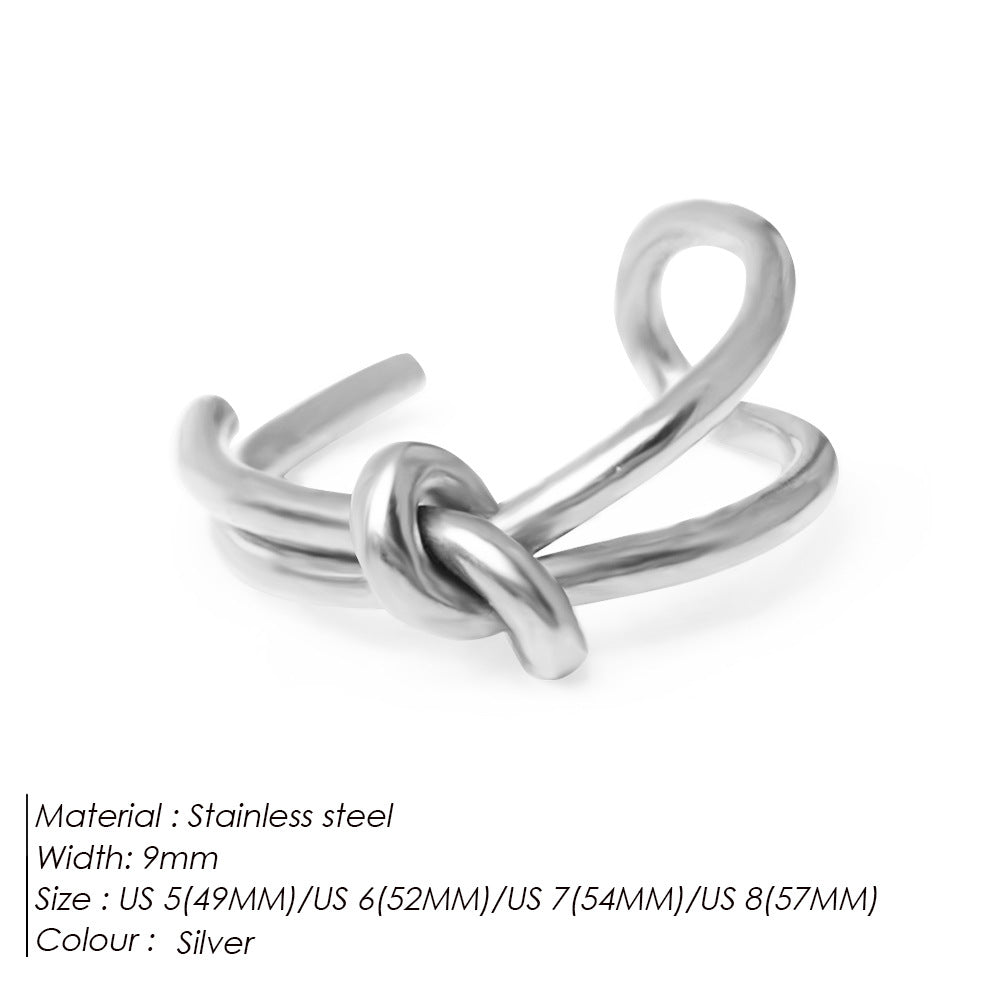 Stainless Steel Female Minority High Sense Rings