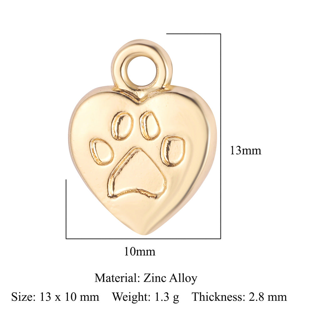 Lock Love Beat Alloy Flower Rose Pendants