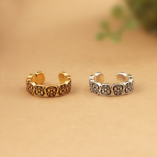 Women's Style Light Luxury Minority Design Six Rings