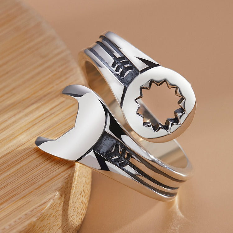 Men's Stylish Simple Creative Thai Sier Retro With Rings