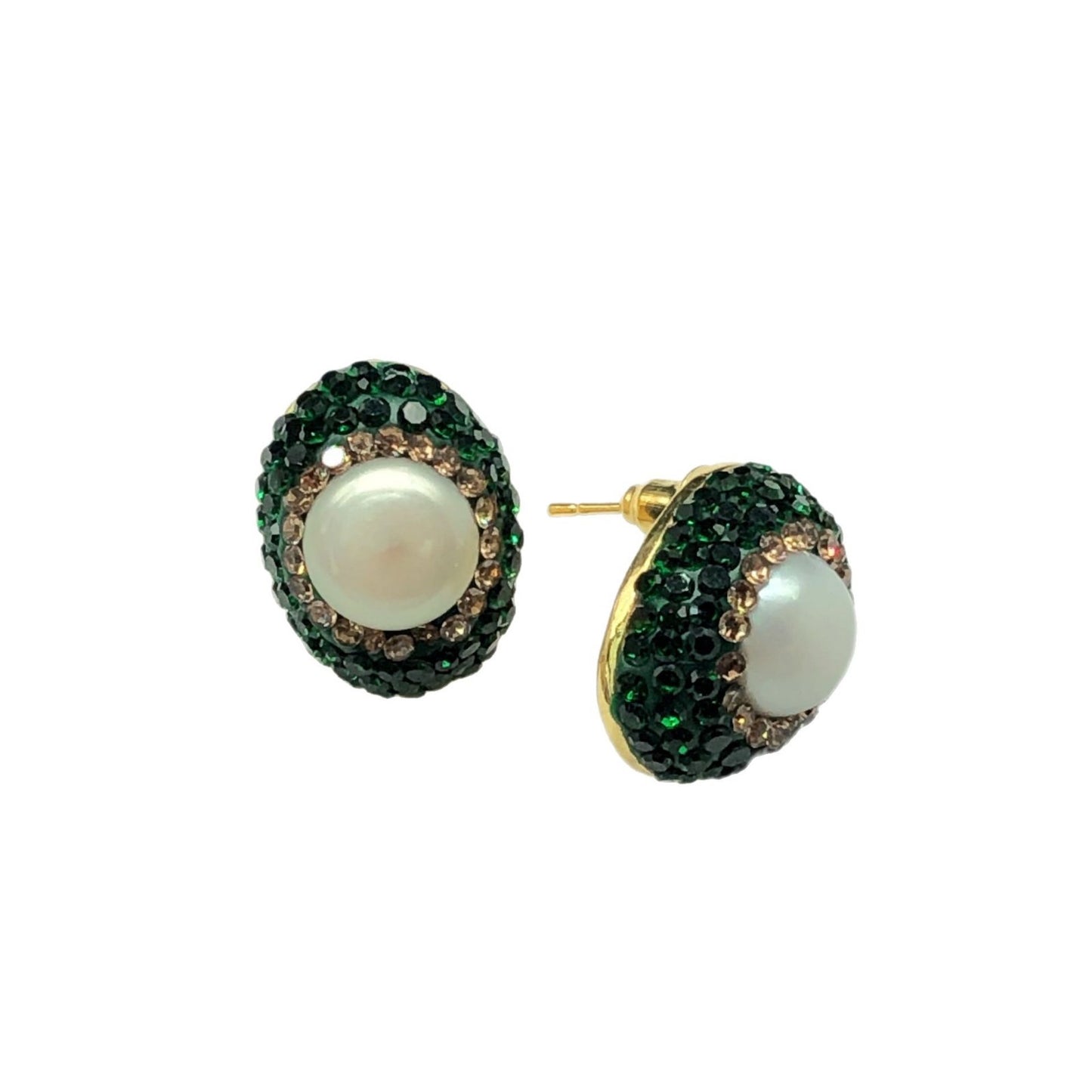 Pearl Green Czech Diamond Affordable Luxury Jewelry Set