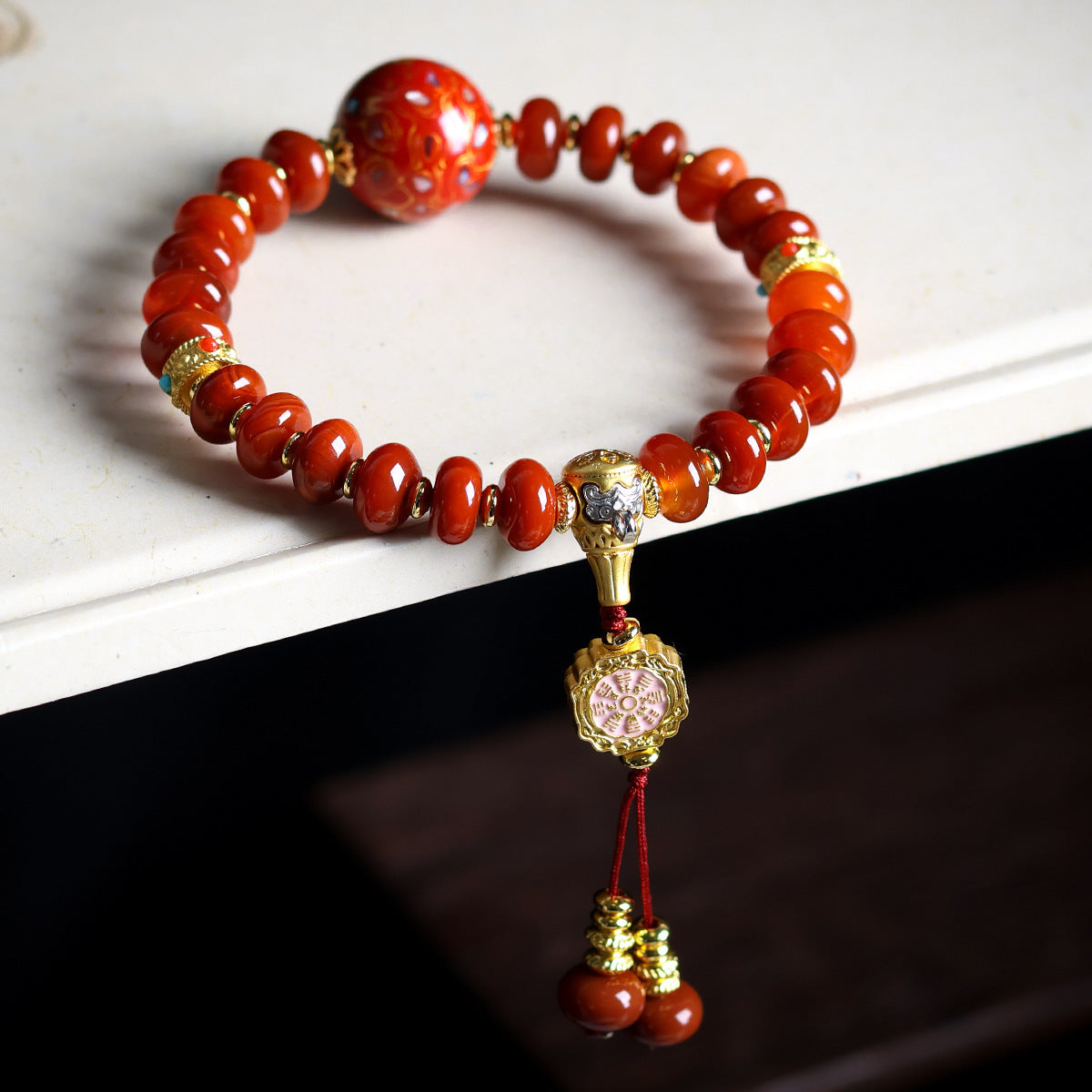Sen Southern Red Agate Bodhi Tibet Bracelets