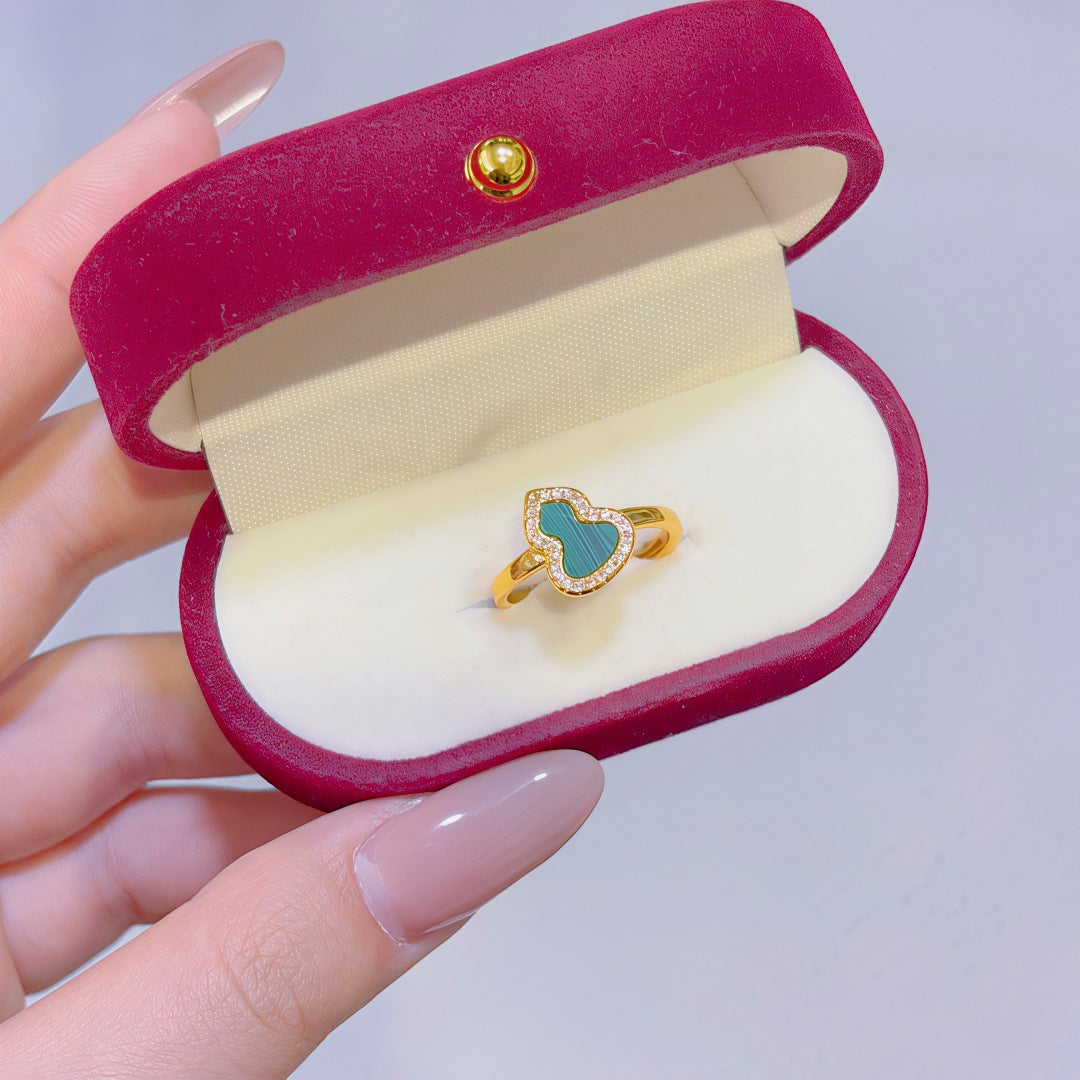 Women's Alluvial Gold Retro Affordable Luxury Design Brass Plated Fashion Ring