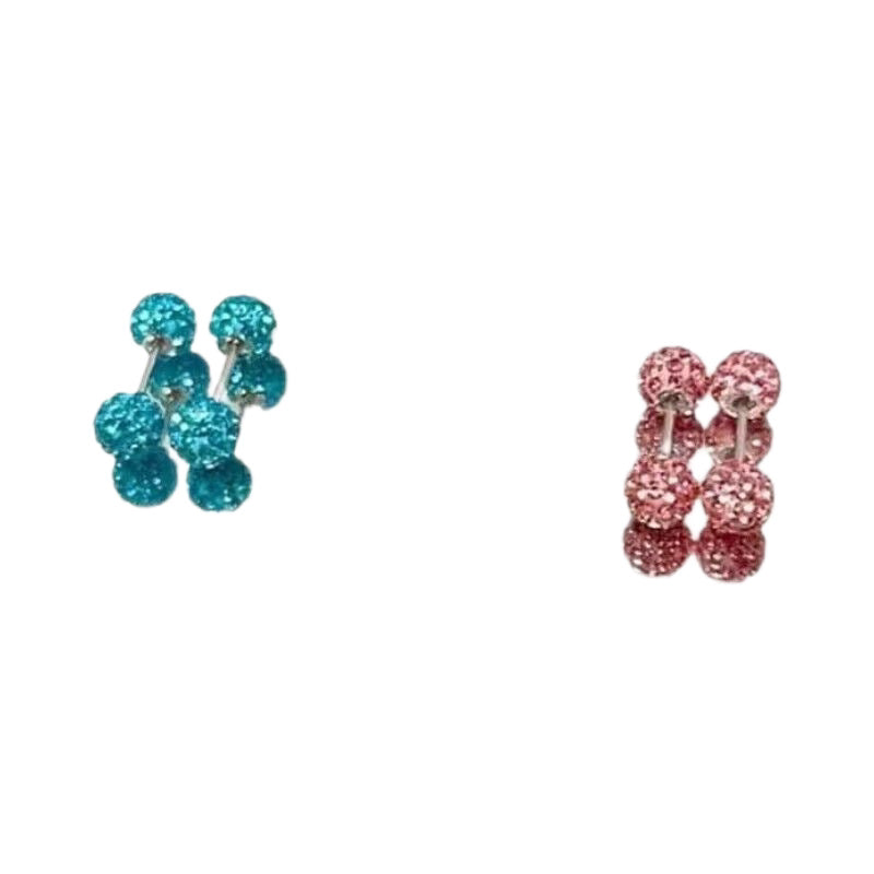 Ball Flash Ear Bone Korean Simple No Need Stud Earrings