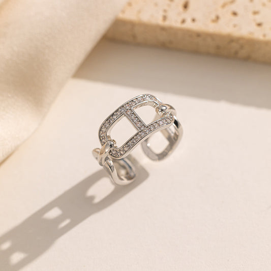 Fresh Hollow Pig Nose Niche Open Index Finger Rings