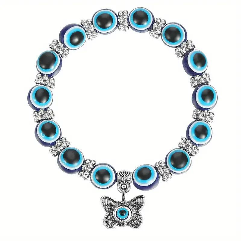 Devil's Eye Resin Round Beads Fatima Pendants