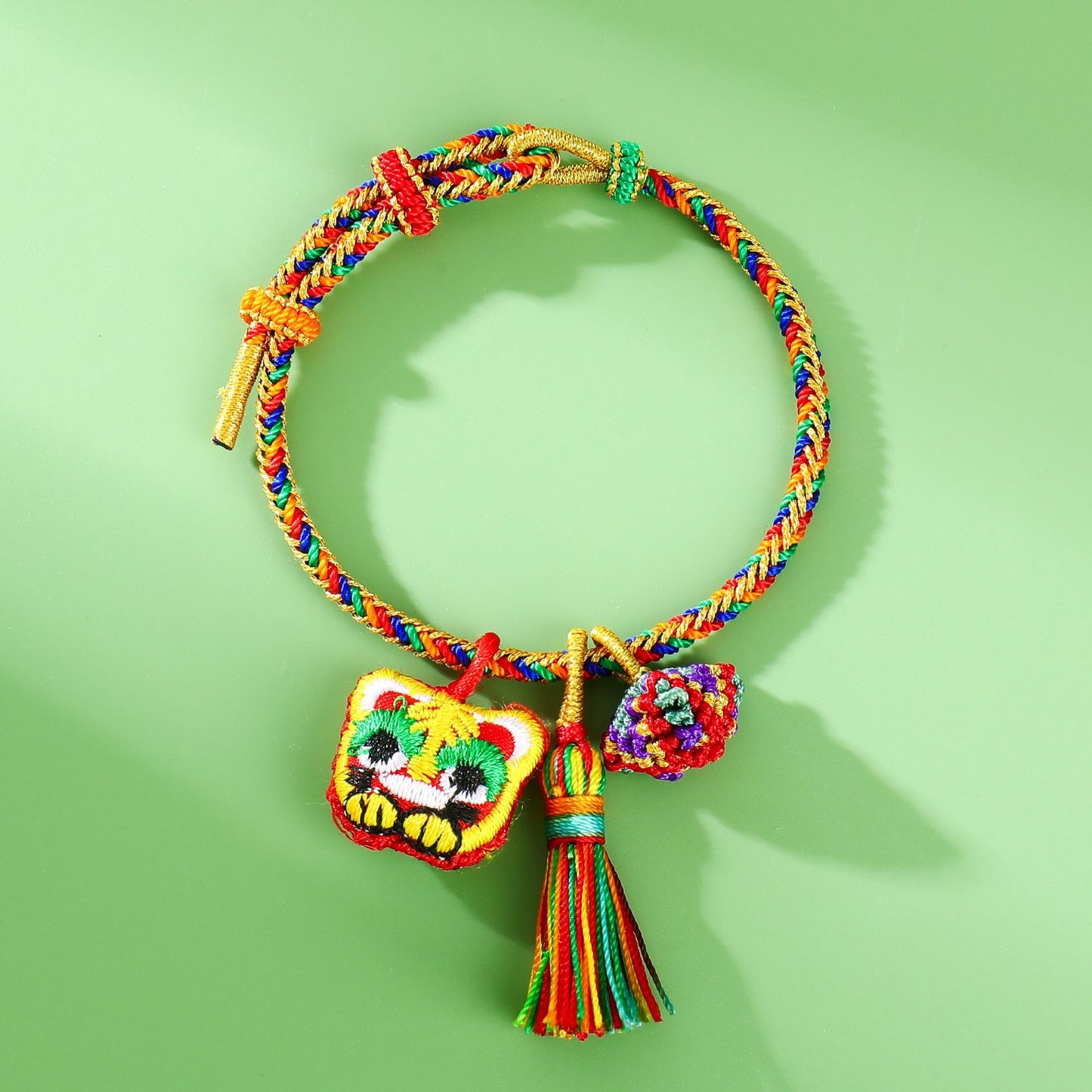 Children's Dragon Boat Festival Colorful Rope Carrying Strap Hand-woven Tiger Sachet Bracelets