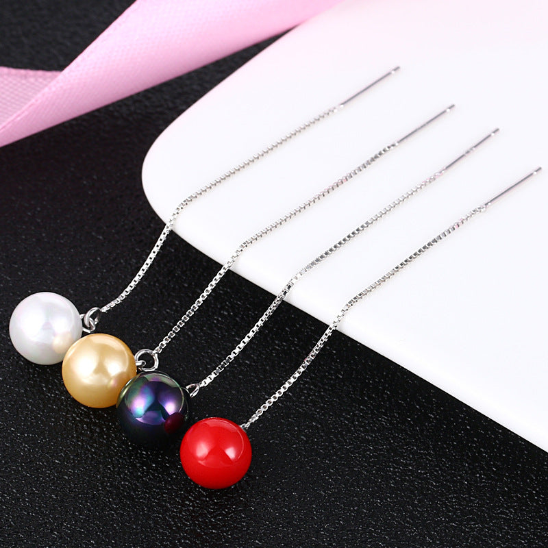 String Fashion Shell Pearls Simple Korean Style Long Super Rings