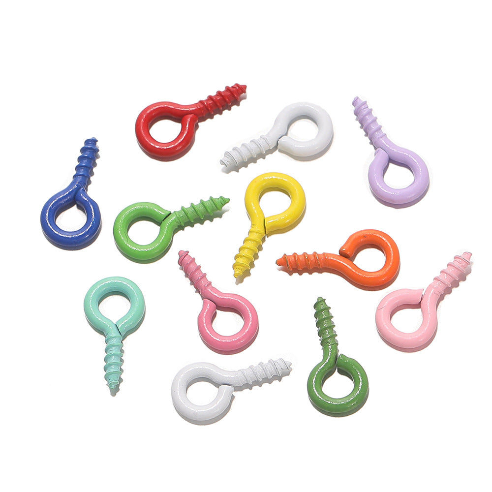 Croissant Nail Screw Sheep Eye Pearl Jewelry Accessories