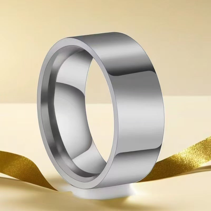 Stainless Steel Starry With Diamonds Diamond Ring