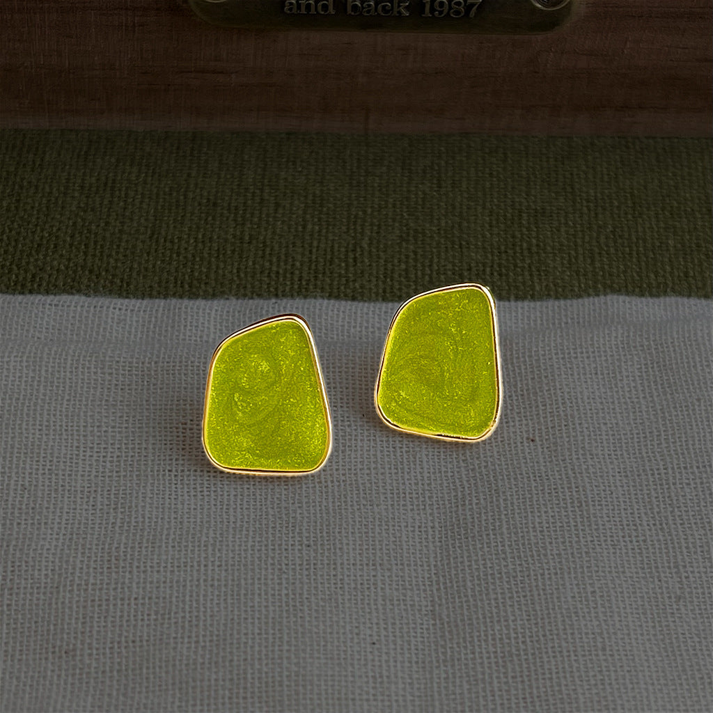 Women's High Sense Fresh Sweet Geometry Irregular Stud Earrings