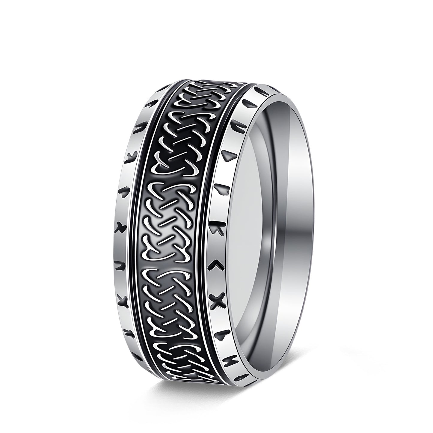 Men's Retro Multiple Pattern Daily Wear Stainless Rings