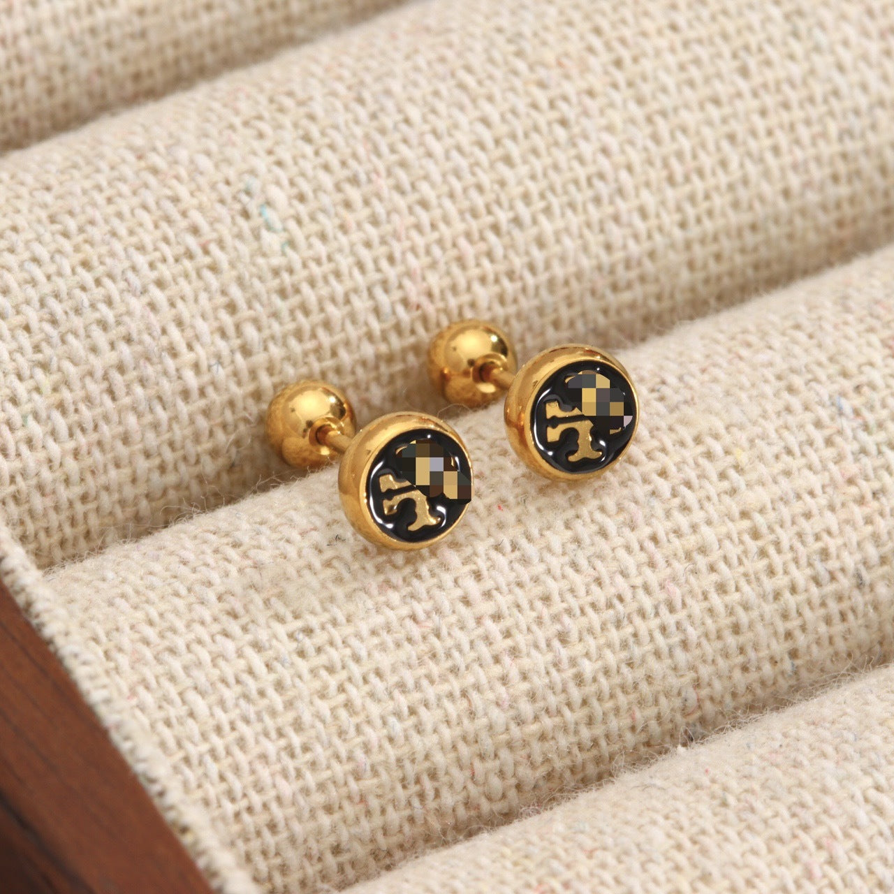 Women's Titanium Steel Ear Mini Exquisite Petite Twist Earrings