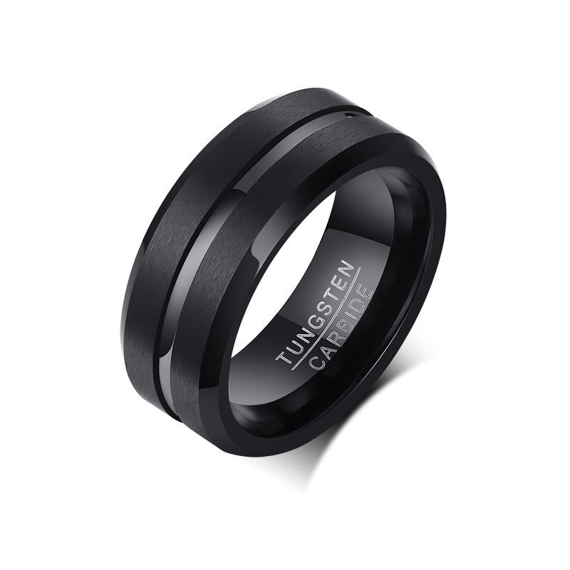 Men's Index Finger Bottle Opening Tungsten Trendy Rings