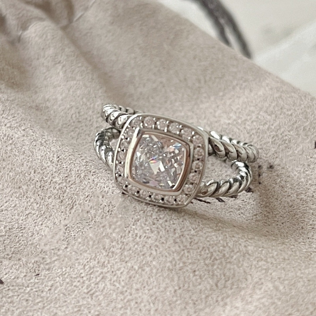 Cool Comfortable Simple Zircon Popular Button Rings