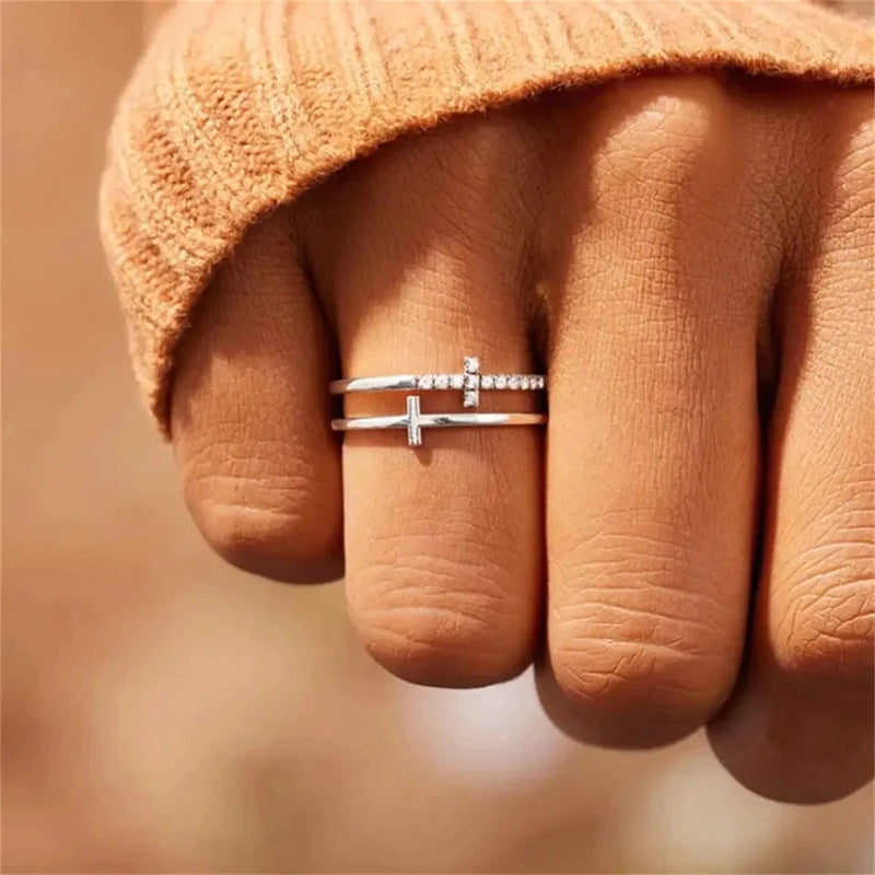 Female Fashion Personalized Cold Style Light Ring