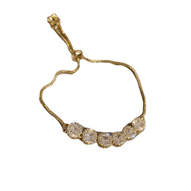Vintage Pearl Female Style Design Simple Cold Bracelet