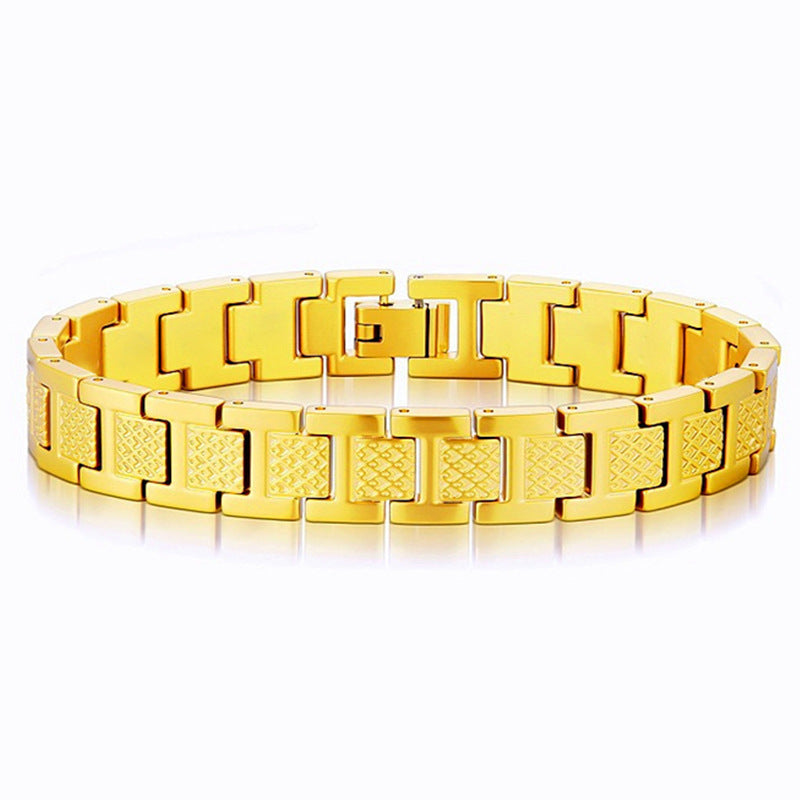 Men's Titanium Steel Magnet French Light Luxury Bracelet