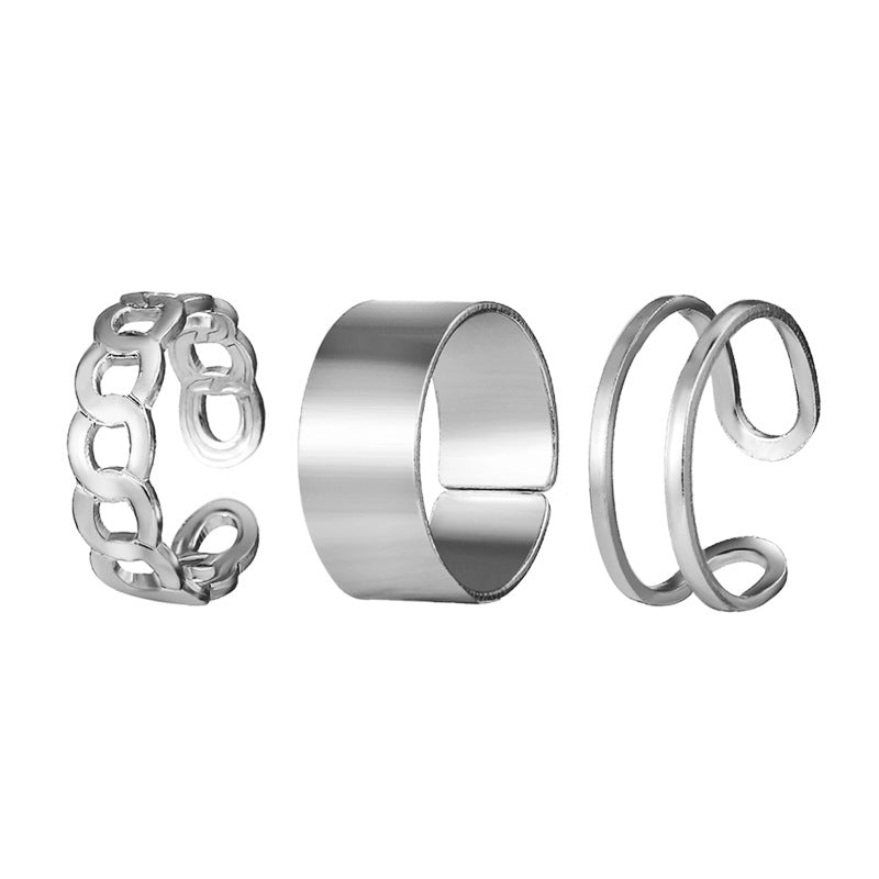 Style Personality Wide Face Switchable Index Finger Rings