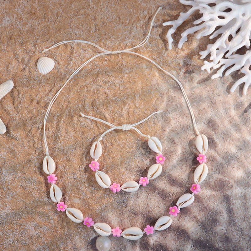 Holiday Ocean Style Cartoon Shell Design Starfish Necklaces