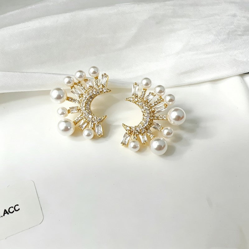 Affordable Luxury Fashion High-grade Pearl Shaped Niche Exquisite Versatile Trendy Rings