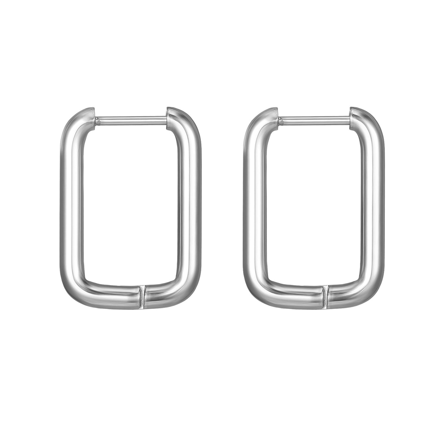 Geometric Shaped Stainless Steel Clip Trendy Fashion Five-pointed Star Peach Ear Buckle