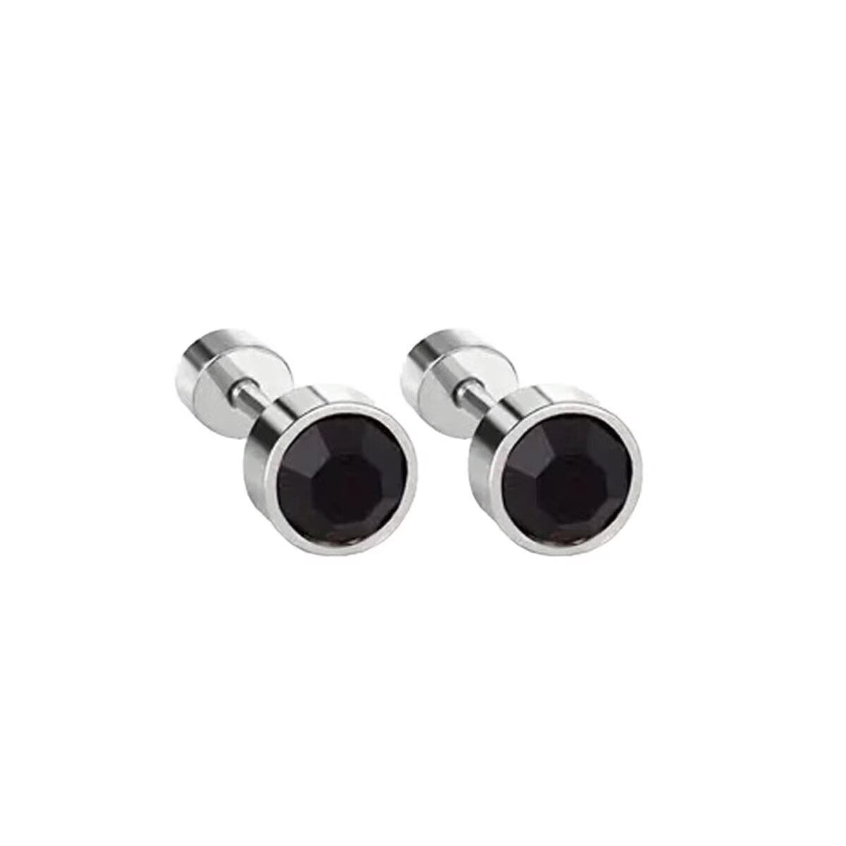Stainless Steel Diamond Cup Car Plug Ear Bone Seconds Stud Earrings