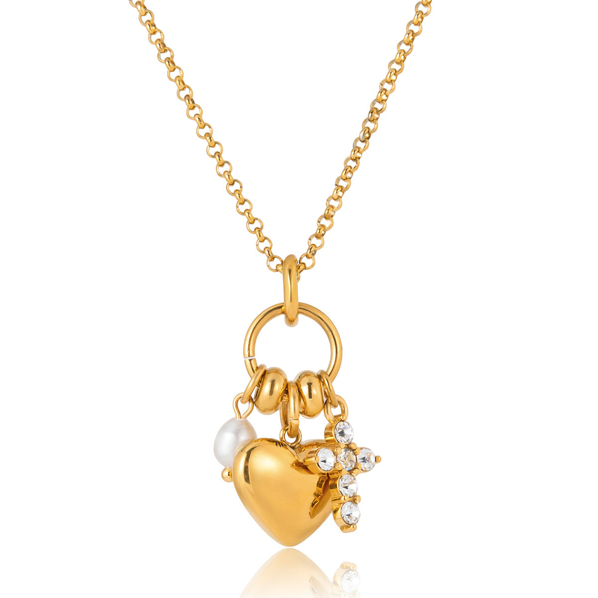 Steel For Valentine's Day High-grade Heart Light Luxury Minority Clavicle Necklaces