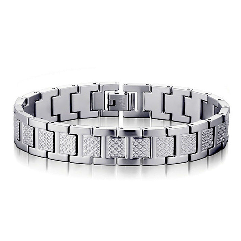 Men's Titanium Steel Magnet French Light Luxury Bracelet