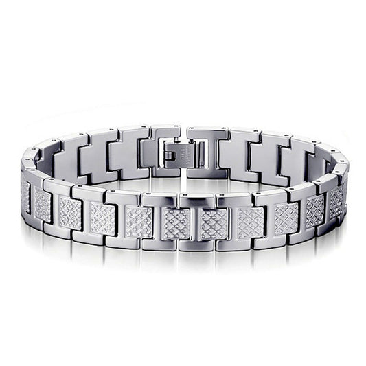 Men's Titanium Steel Magnet French Light Luxury Bracelet
