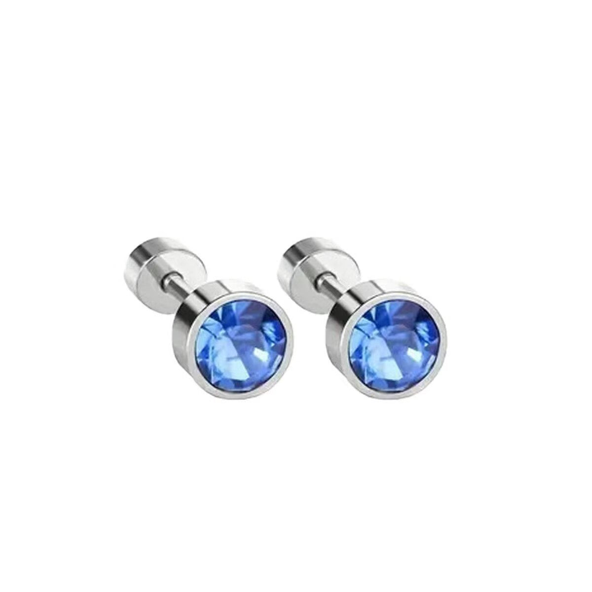 Stainless Steel Diamond Cup Car Plug Ear Bone Seconds Stud Earrings
