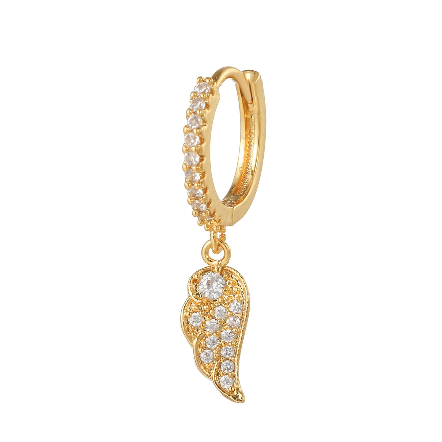 Fashion Small Beautiful Inlaid Stone Light Luxury Design Sense Ear Buckle