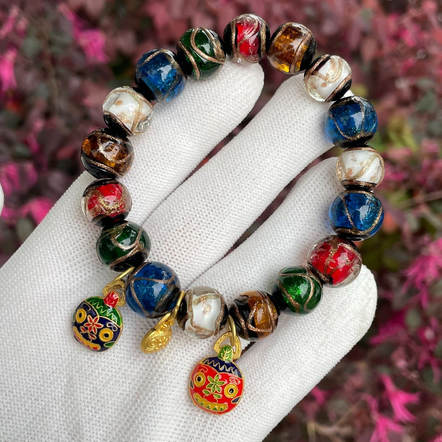 Bodhi Candy Color Single Circle Pliable Temperament High Throw Three Bracelets