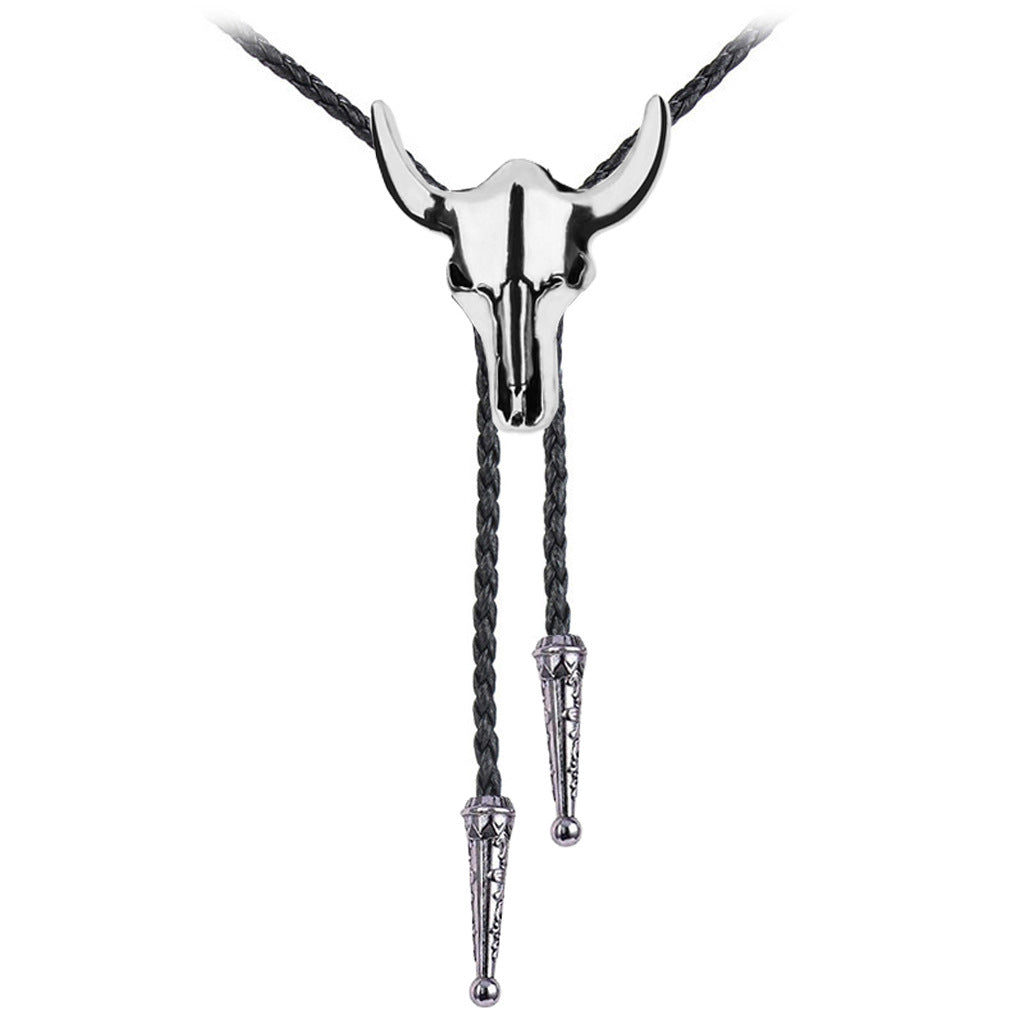 Pretty Skull Neckline Rope Western Cowboy Pendants