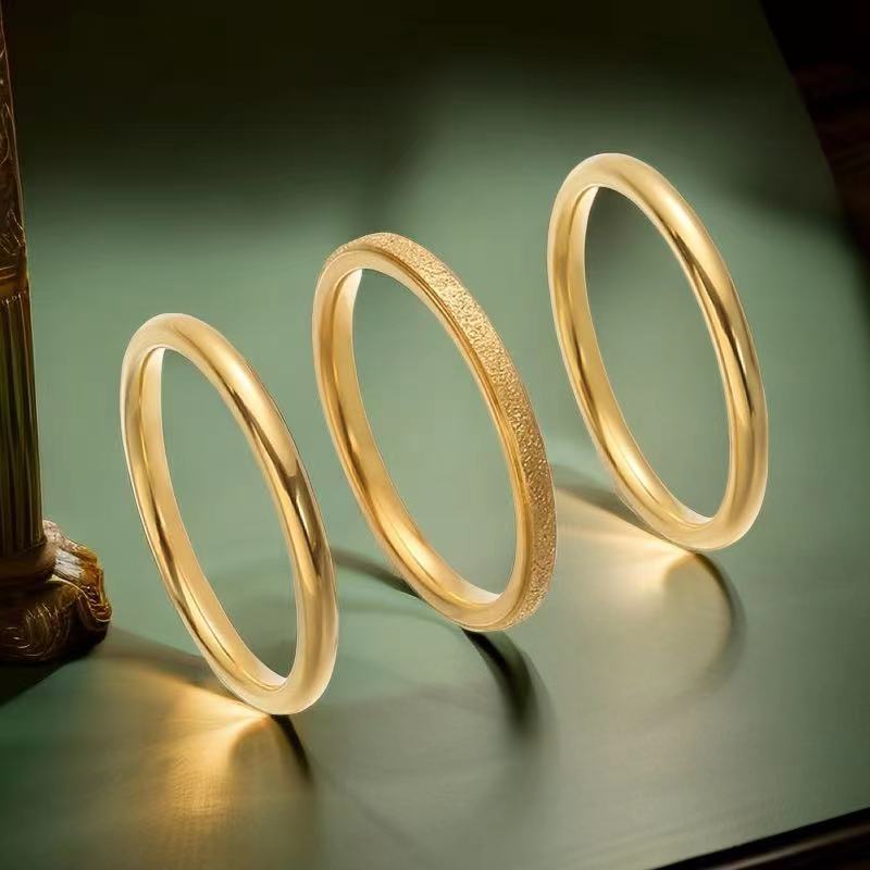 Female French Style Niche Advanced Light Rings