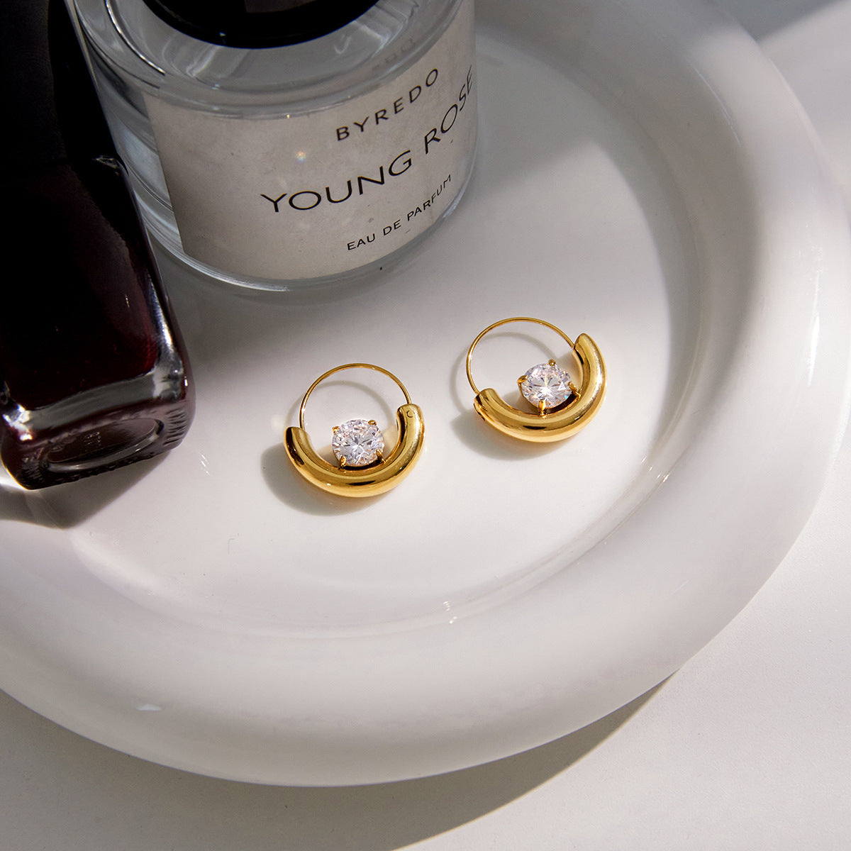 Zircon Light Luxury High-grade Female Ear Rings