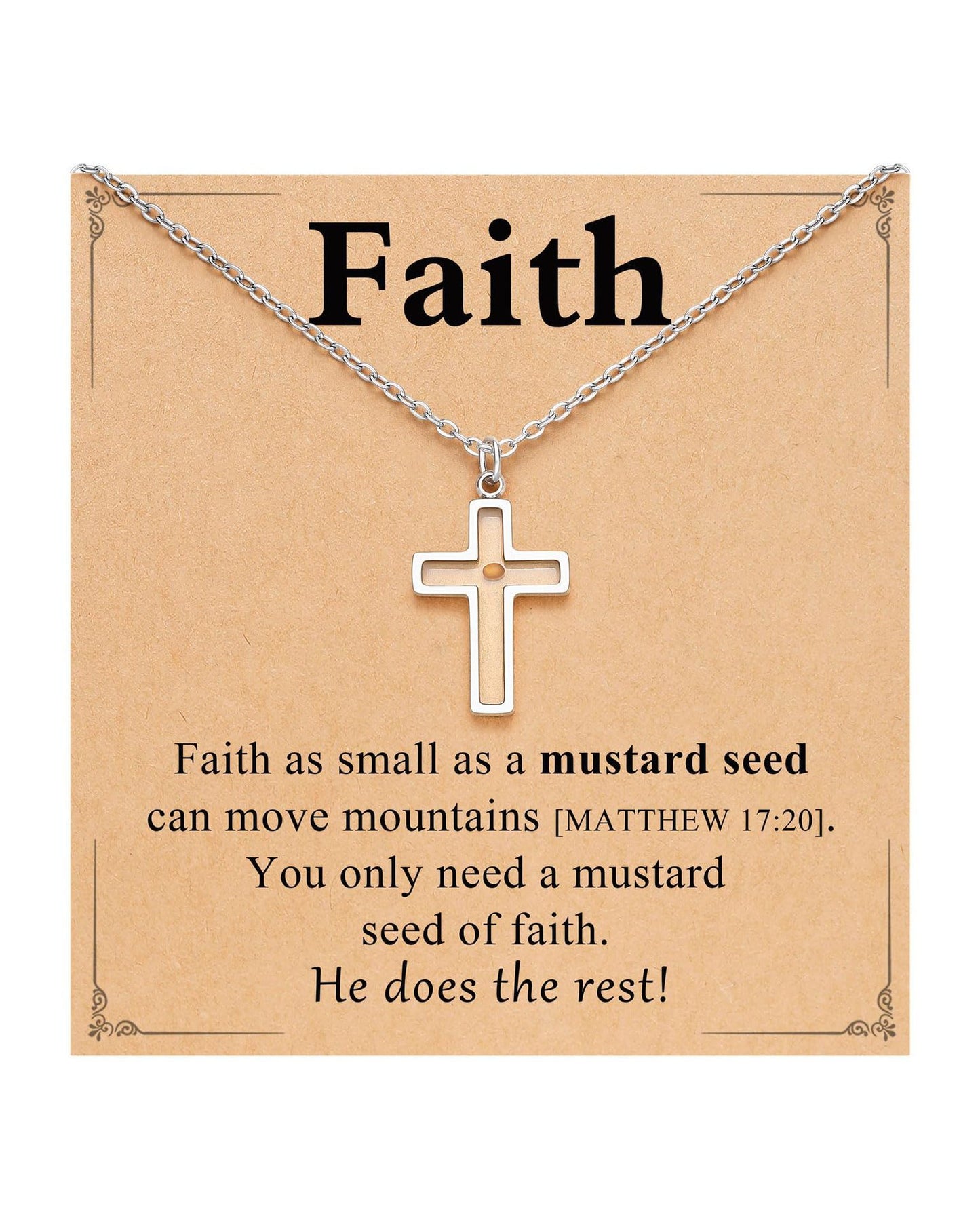 Women's & Men's Cabbage Seed Oval Stainless Steel Couple Necklaces