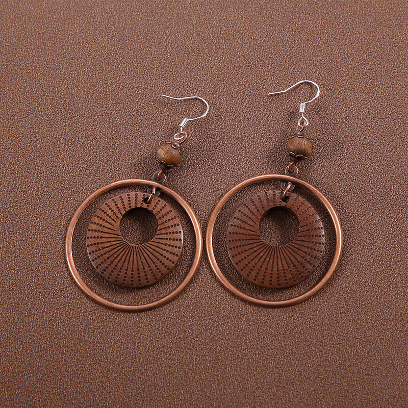 Ethnic Style Butterfly Retro Long Tassel Earrings