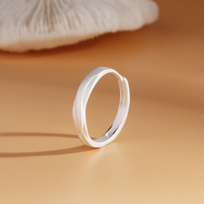 Women's & Men's Couple Simple Stylish Opening Design Long Rings