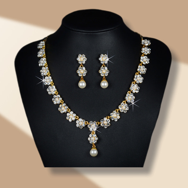 Unique Classic Stylish Cool Diamond Alloy Jewelry Set