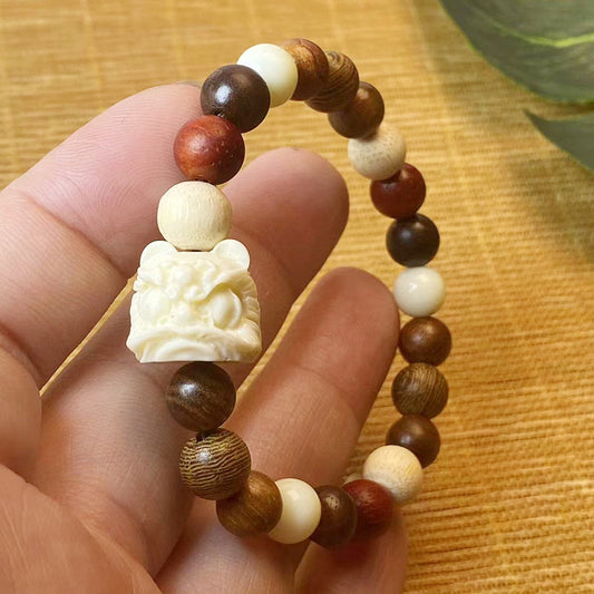 Women's & Men's Wooden Beaded Small Specifications Rosary Decorative Bracelet