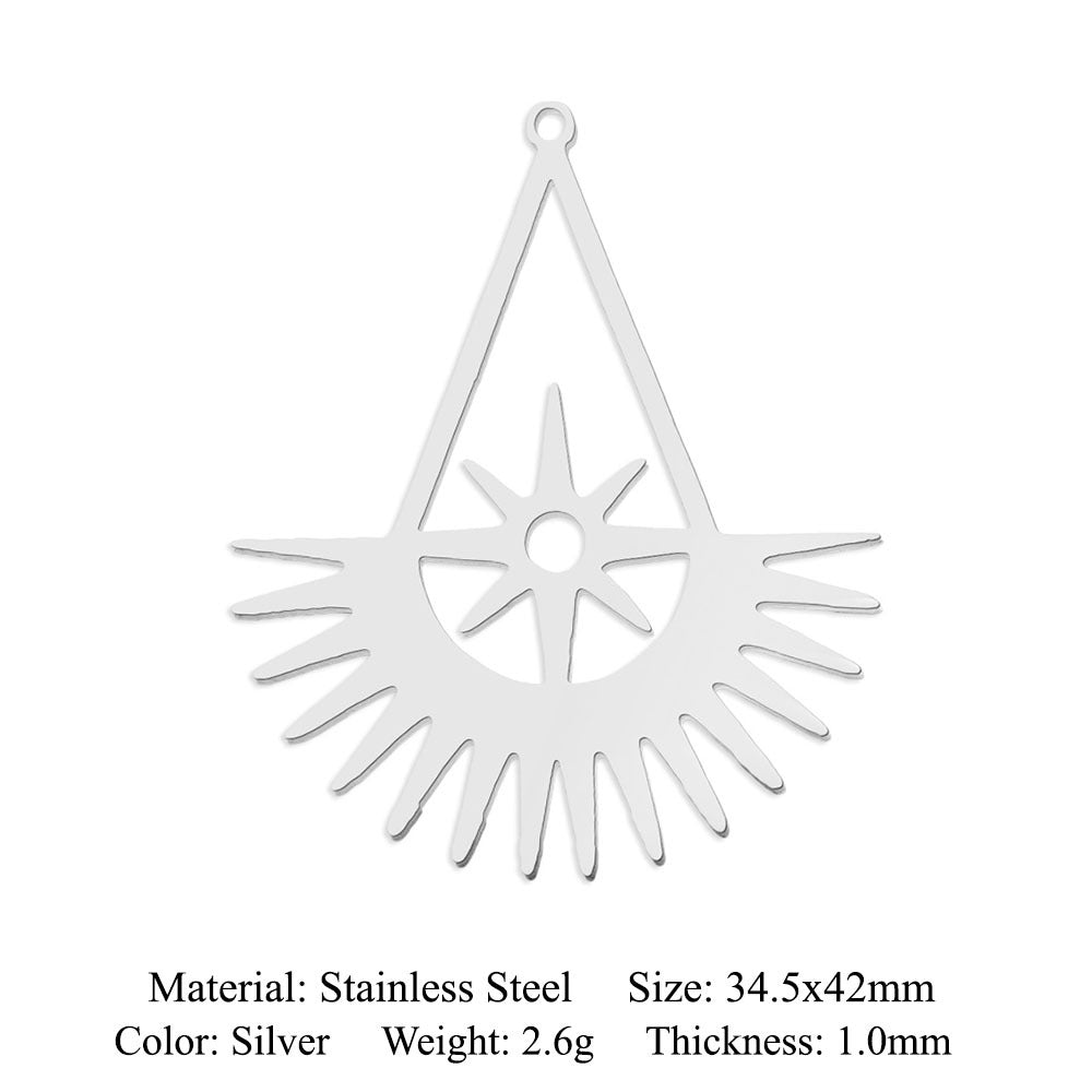 Titanium Steel Planet Ornament Accessories Geometric Pendants