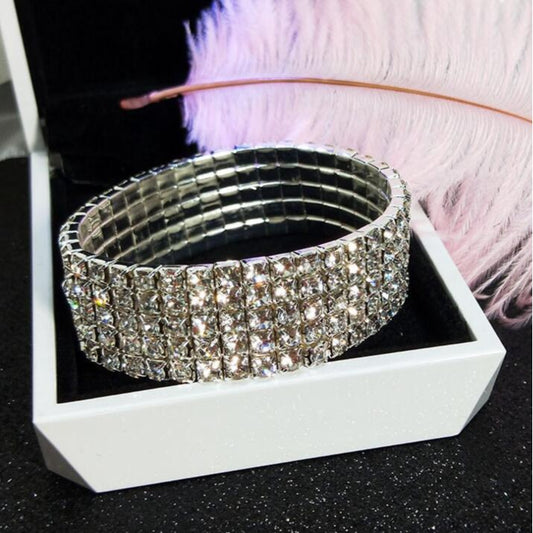 Women's Full Diamond Graceful Cold Style Fashion Korean Bracelets