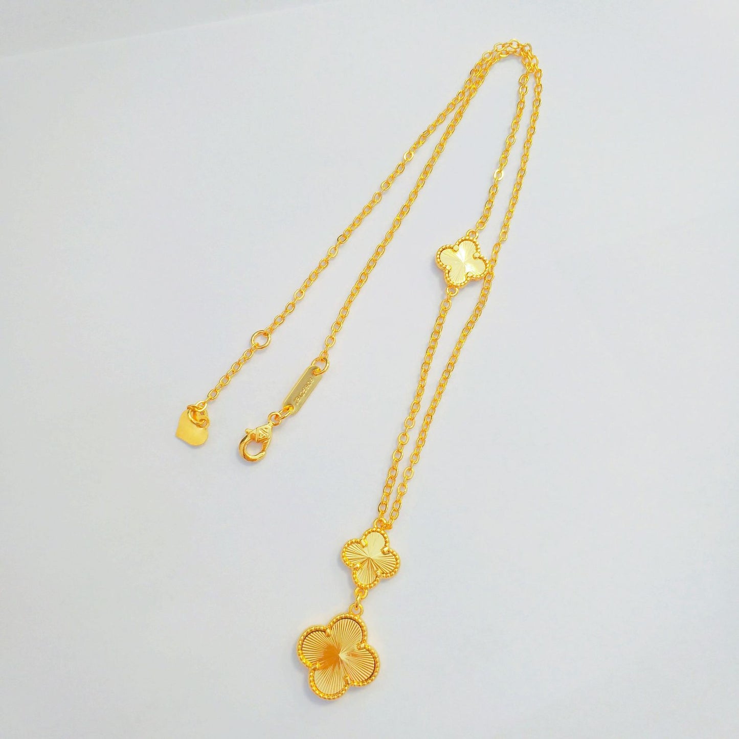Vietnam Placer Gold Four-leaf Clover Female Simulation Brass Gold-plated Pork Bracelet
